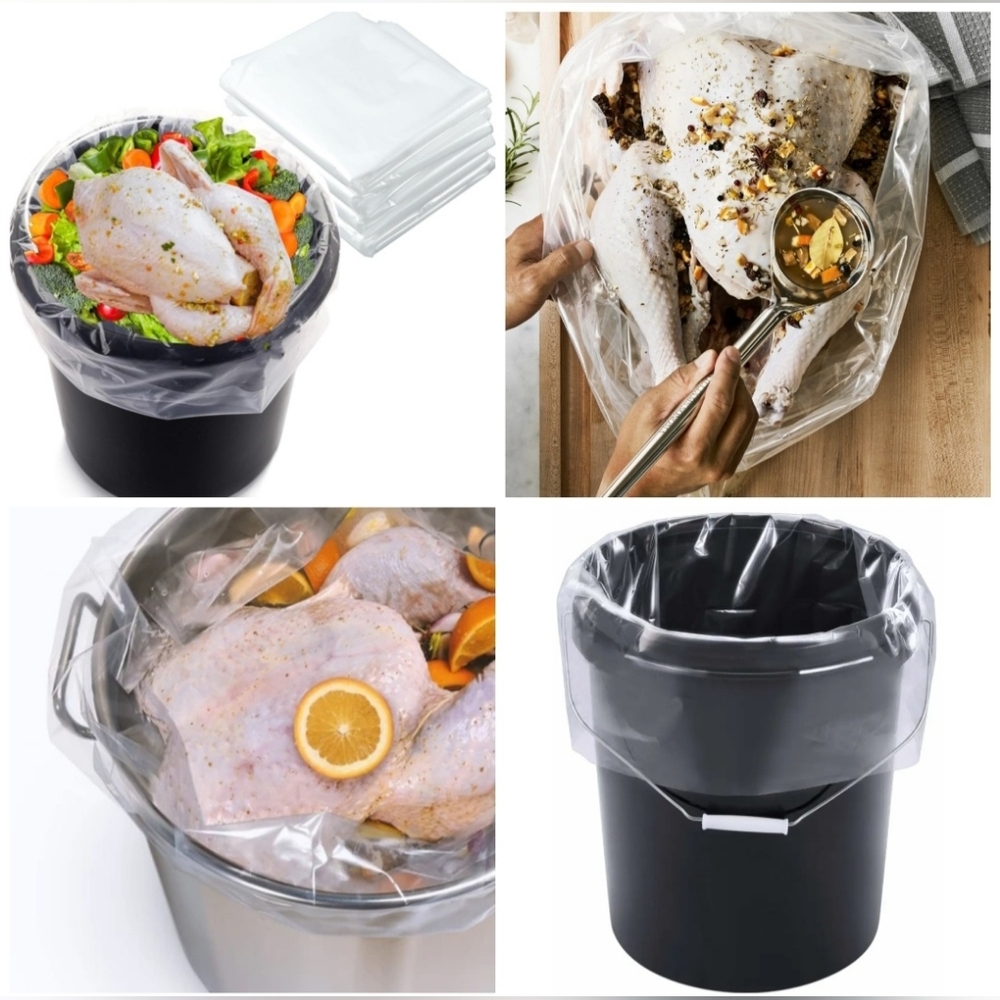 🍎New 5 Extra Large Turkey Brining Bags 5.5 Mil 5 Gallon Food Grade & BPA Free